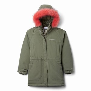 Columbia Boundary Bay™ Down Parka Flickor Gröna (QSWZL7460)